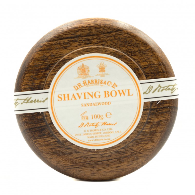 Мыло для бритья D. R. Harris Sandalwood в чаше из красного дерева