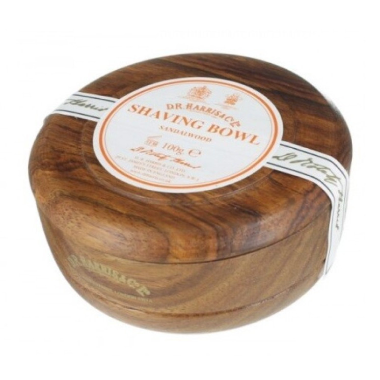 Мыло для бритья D. R. Harris Sandalwood в чаше из красного дерева