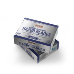 Лезвия для бритья двойные, классические American Razor Blades, 100 шт