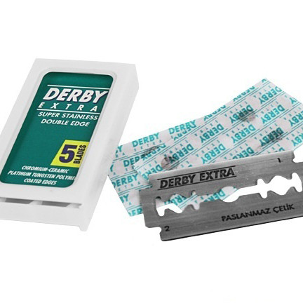 Лезвия для безопасной бритвы Derby Extra (100 лезвий)