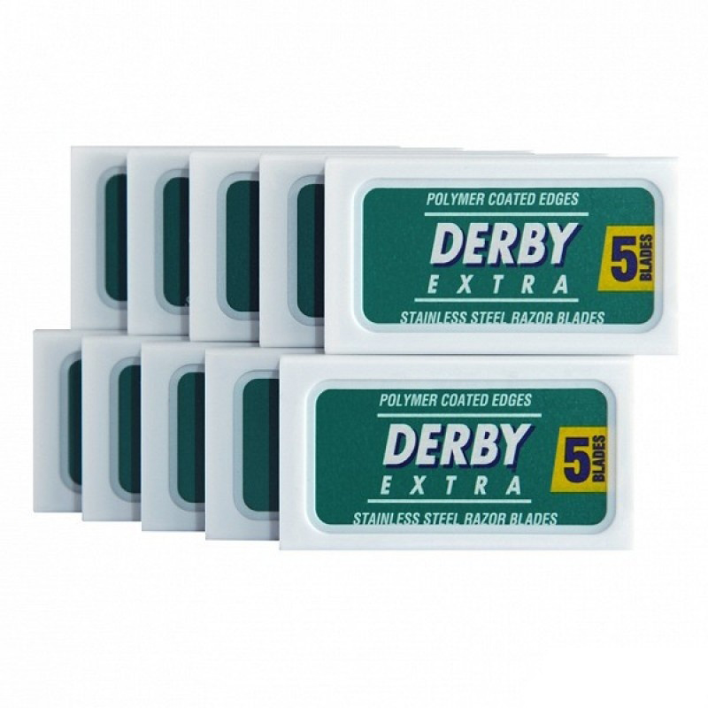 Лезвия для безопасной бритвы Derby Extra (50 лезвий)