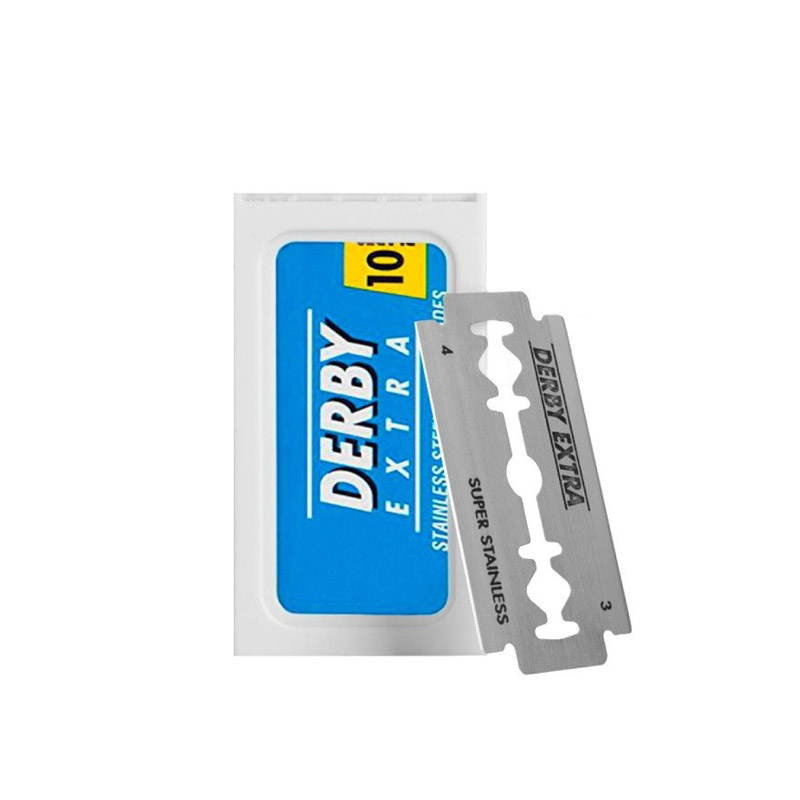 Леза для безпечної бритви Derby Blue Extra (10 лез)