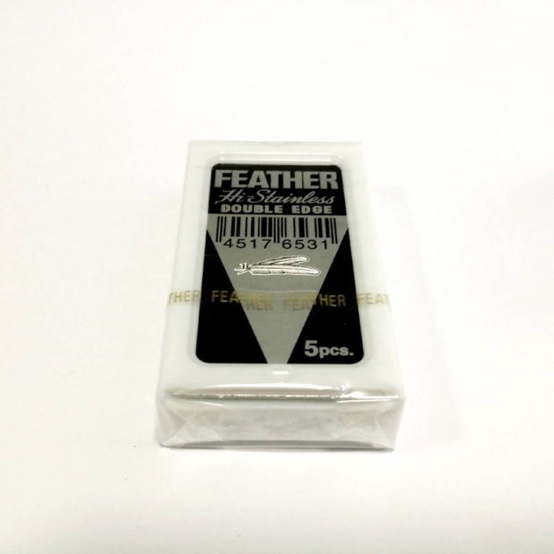 Лезвия для безопасной бритвы Feather Hi-Stainless (5 лезвий)