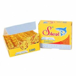 Лезвия для шаветт (половинки) Shark Saloon Super Stainless Single Edge Razor Blades, 100 шт