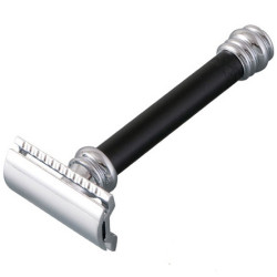 Станок для бритья Т-образный Merkur BiColor AluBlack 38C