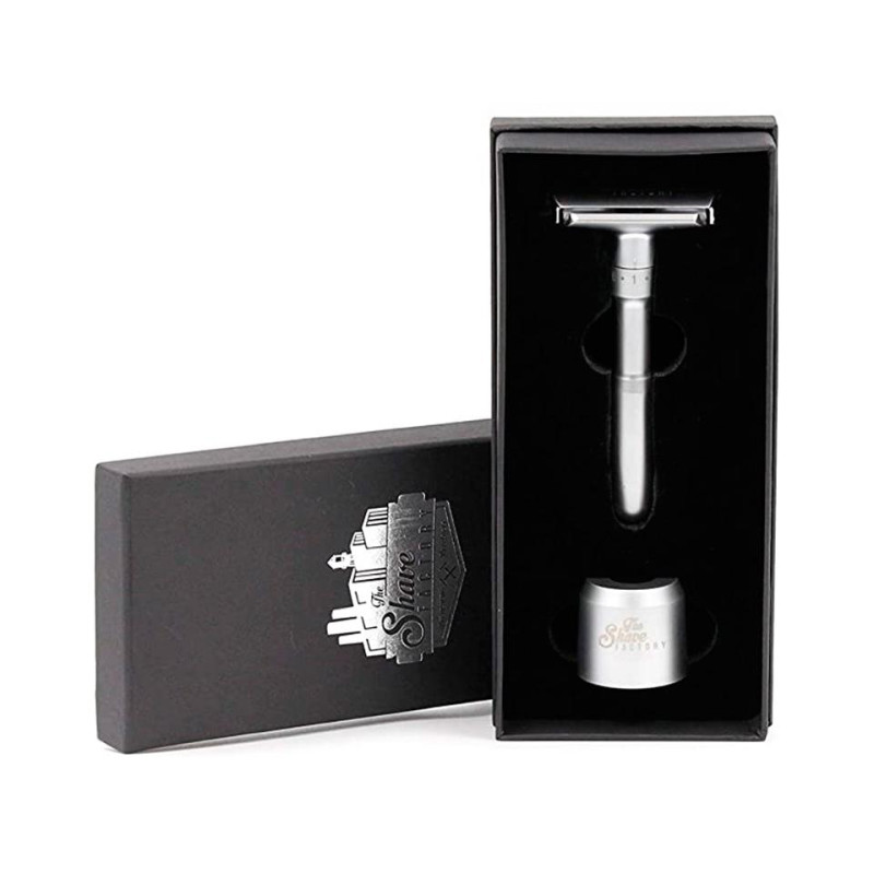 Станок для бритья Т-образный The Shave Factory Safety Razor с подставкой