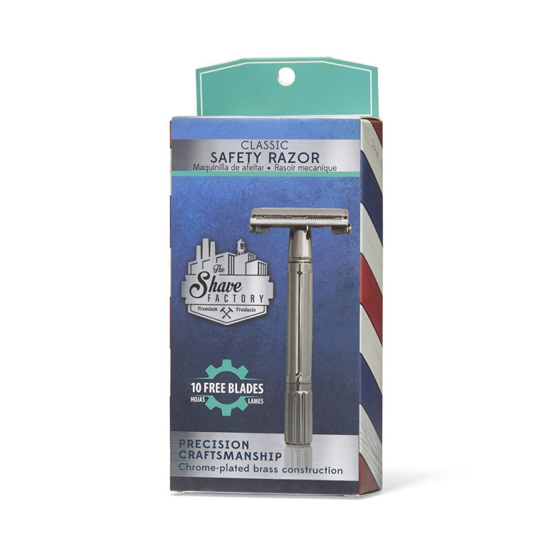 Станок для бритья Т-образный The Shave Factory Safety Razor с подставкой