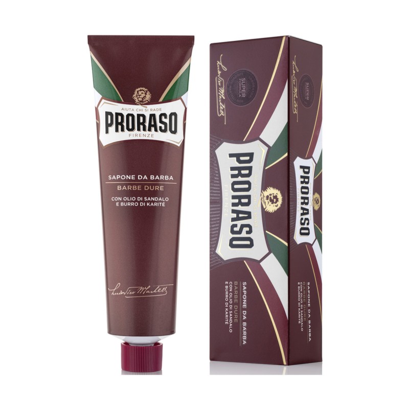 Крем для бритья Proraso с маслом ши и сандаловой маслом, для жесткой щетины, 150 мл