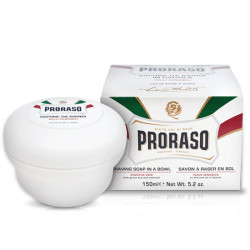 Мыло для бритья Proraso White Shaving Jar Sensitive Green Tea, 150 мл