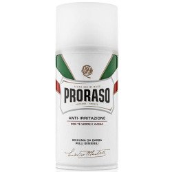 Пена для бритья Proraso White Shaving foam зеленый чай для чувствительной кожи, 300 мл