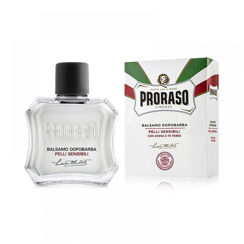 Бальзам после бритья Proraso After Shave Balm Sensitive Skin для чувствительной кожи с экстрактом зеленого чая и овса, 100 мл
