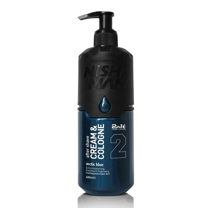 Крем-одеколон после бритья Nishman After Shave Cream Cologne №2 Artic Blue, 400 мл