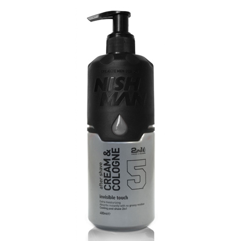 Крем-одеколон после бритья Nishman After Shave Cream Cologne №5 Invisible Touch, 400 мл