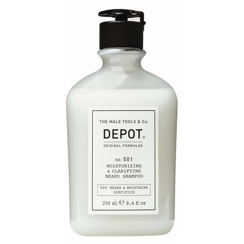 Увлажняющий шампунь для бороды Depot 501 Moisturizing & Clarifying Beard Shampoo