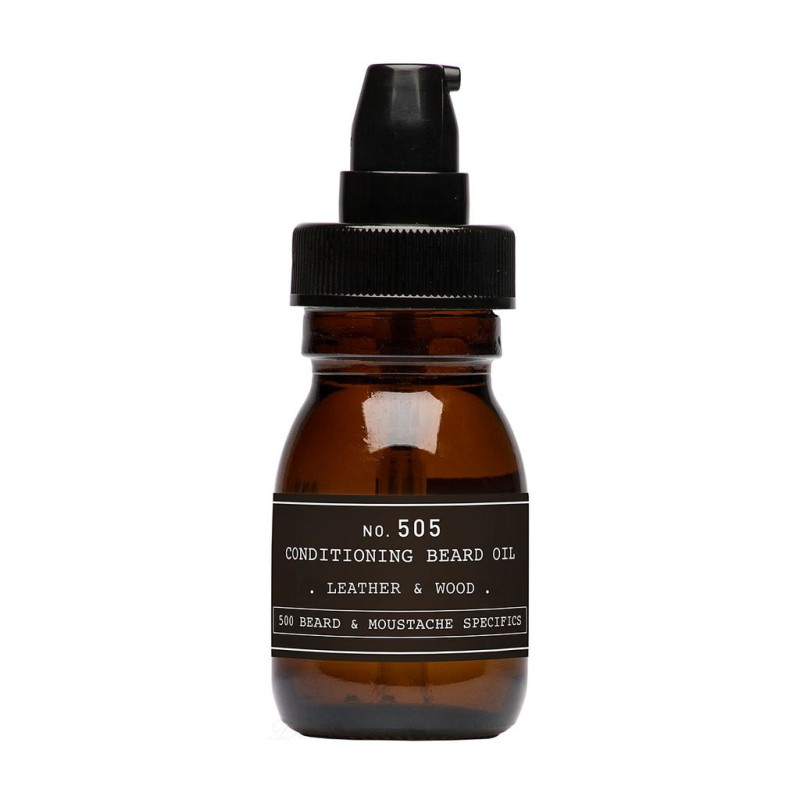 Масло-кондиционер для бороды Depot 505 Leather & Wood Conditioning Beard Oil "Кожа и Дерево", 30 мл