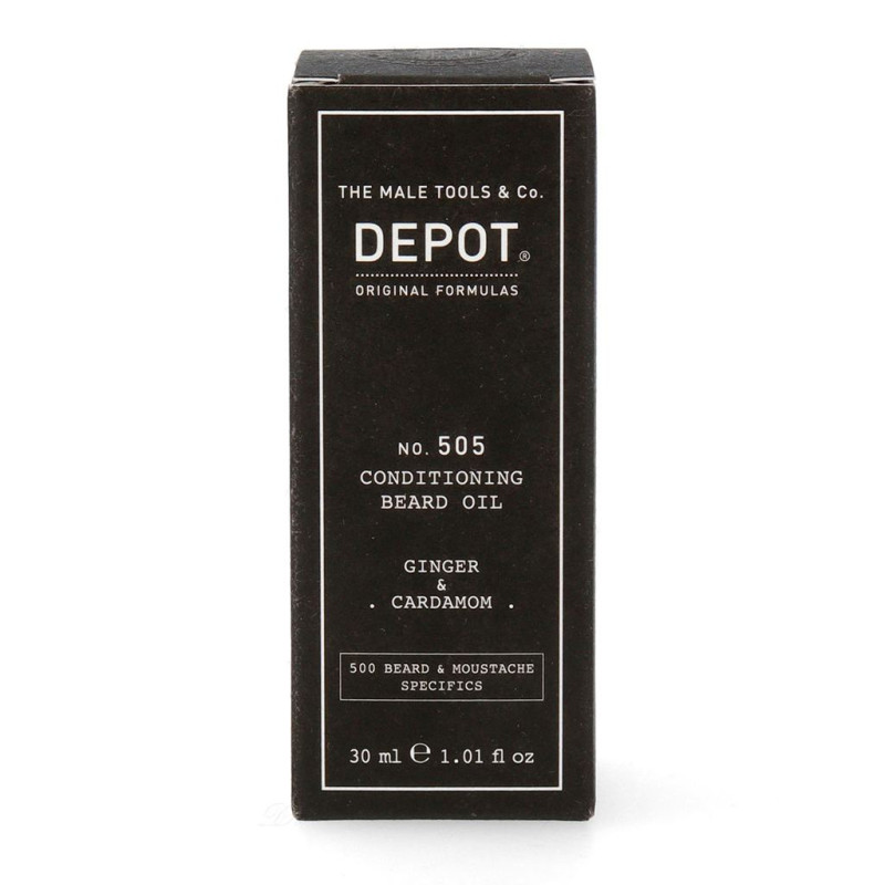 Масло-кондиционер для бороды Depot 505 Ginger & Cardamon Conditioning Beard Oil "Имбирь и кардамон", 30 мл