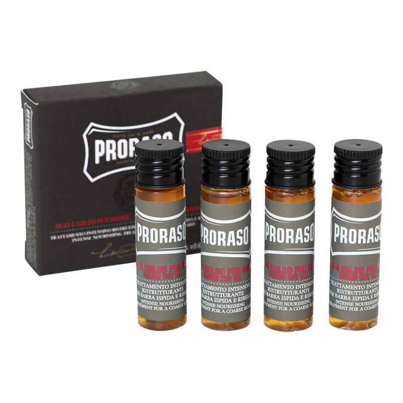 Горячее масло для бороды Proraso 4 x 17 ml