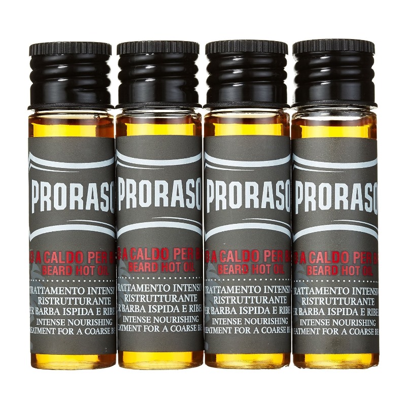 Горячее масло для бороды Proraso 4 x 17 ml