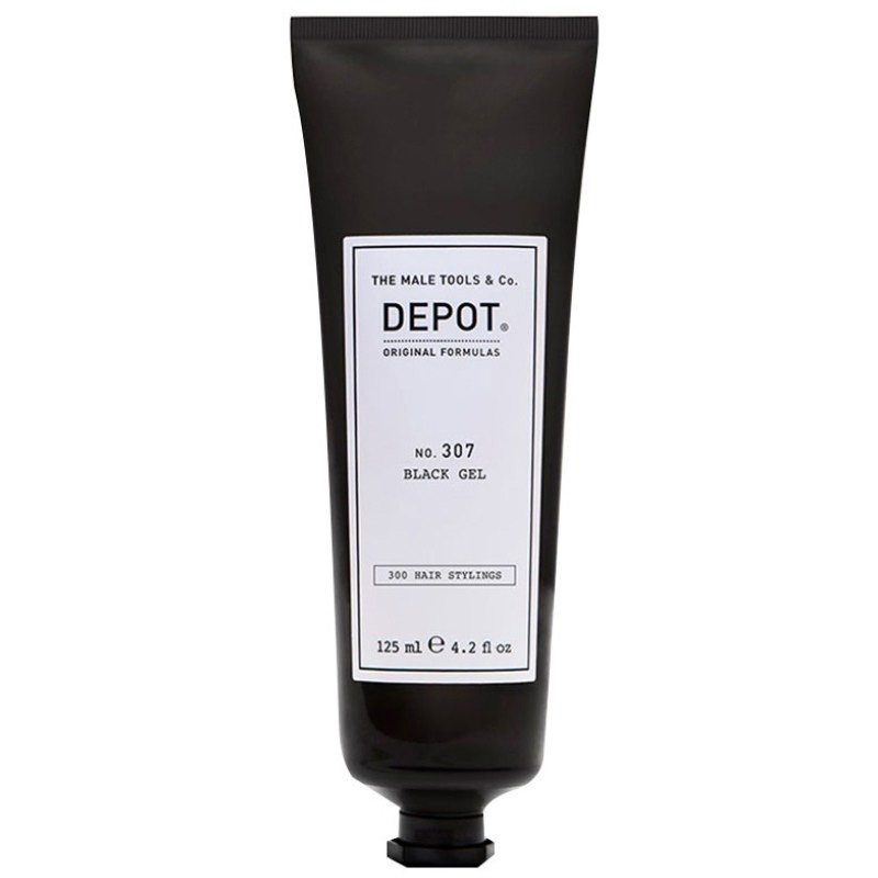 Черный гель для укладки волос Depot 307 Black Gel