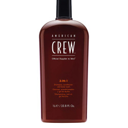 Средство по уходу за волосами и телом 3-в-1 American Crew Classic 3-in-1 Shampoo, Conditioner and Body Wash, 1000 мл