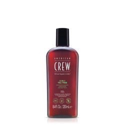 Средство по уходу за волосами и телом 3-в-1 "Чайное дерево" American Crew Tea Tree 3-in-1 Shampoo, Conditioner and Body Wash, 250 мл
