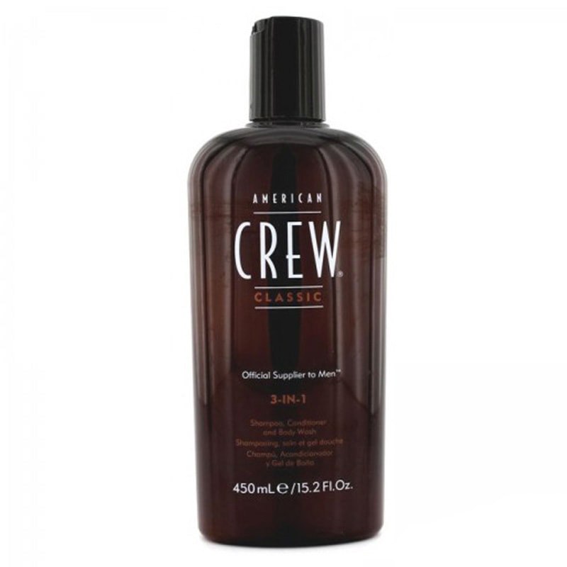 Засіб по догляду за волоссям і тілом 3-в-1 American Crew Classic 3-in-1 Shampoo, Conditioner and Body Wash, 450 мл