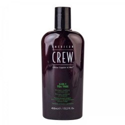 Средство по уходу за волосами и телом 3-в-1 "Чайное дерево" American Crew Tea Tree 3-in-1 Shampoo, Conditioner and Body Wash, 450 мл