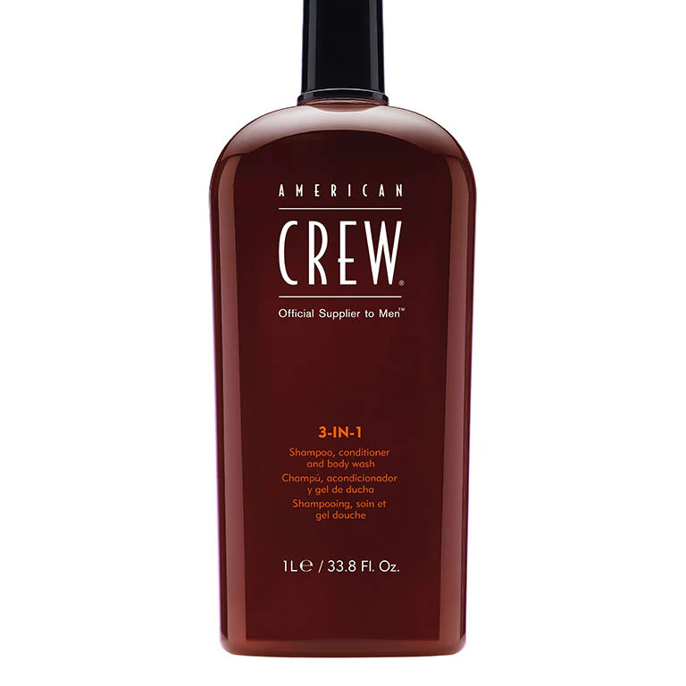 Засіб по догляду за волоссям і тілом 3-в-1 American Crew Classic 3-in-1 Shampoo, Conditioner and Body Wash, 1000 мл