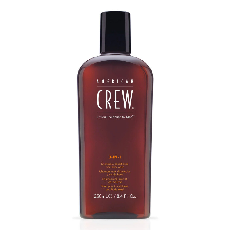 Засіб по догляду за волоссям і тілом 3-в-1 American Crew Classic 3-in-1 Shampoo, Conditioner and Body Wash, 250 мл