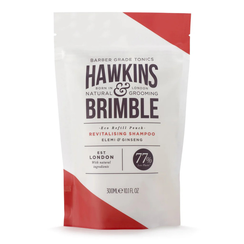 Восстанавливающий шампунь Hawkins & Brimble Revitalising Shampoo Eco-Refillable, 300 мл (рефил)