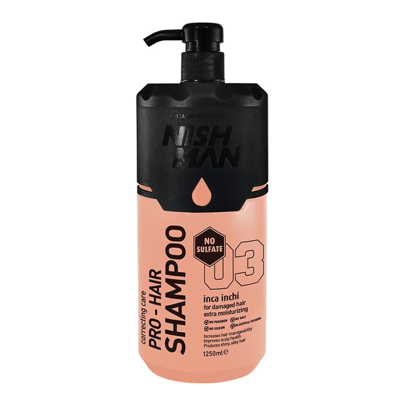 Шампунь для поврежденных волос Nishman Inca Inchi Pro-Hair, 1250 мл