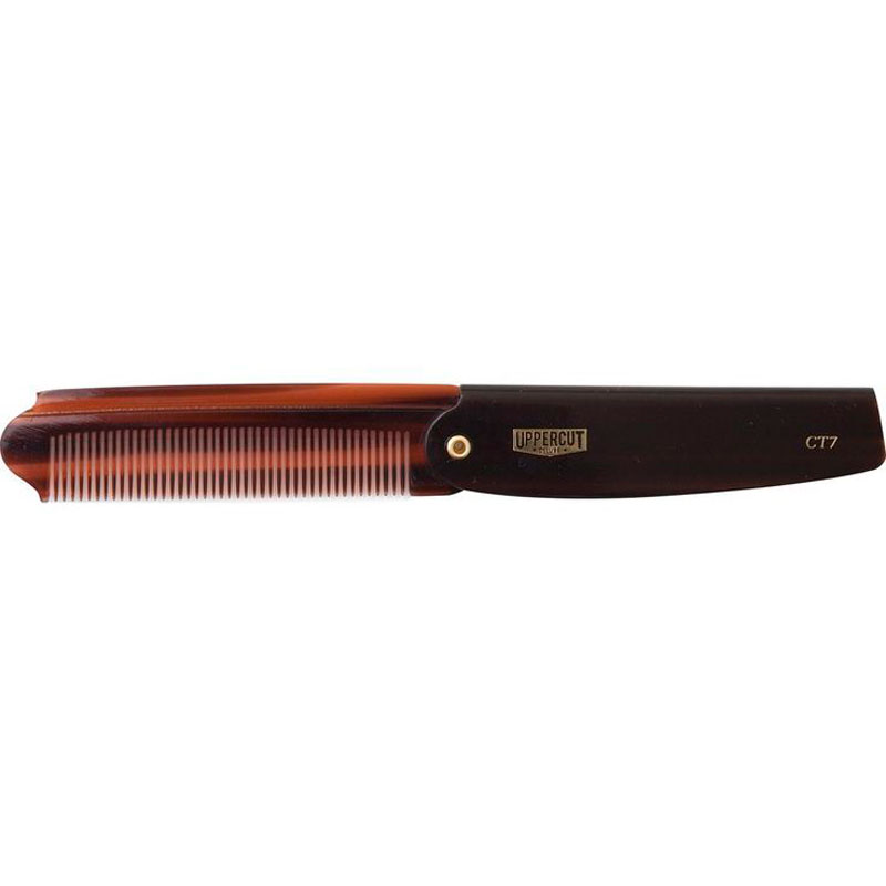 Гребінь Uppercut Deluxe CT7 Tortoise Flip Comb
